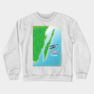 Öland Sweden vintage map Crewneck Sweatshirt